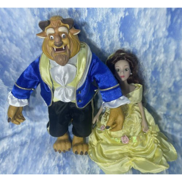 Disney Other - Pre-owned DISNEY'S BEAUTY AND THE BEAST PORCELAIN BRASS KEY KEEPSAKES DANCING